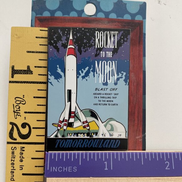 Disney 04 Disneyland Attraction Poster LE Pin TOMORROWLAND Rocket To The Moon - Picture 4 of 4